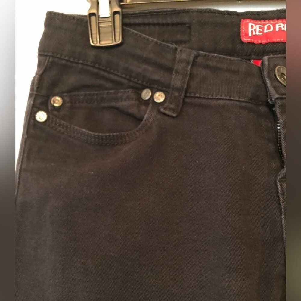 Red Rivet Black Skinny Jeans - Picture 2 of 7